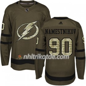 Tampa Bay Lightning Trikot Vladislav Namestnikov 90 Adidas 2017-2018 Camo Grün Authentic - Herren